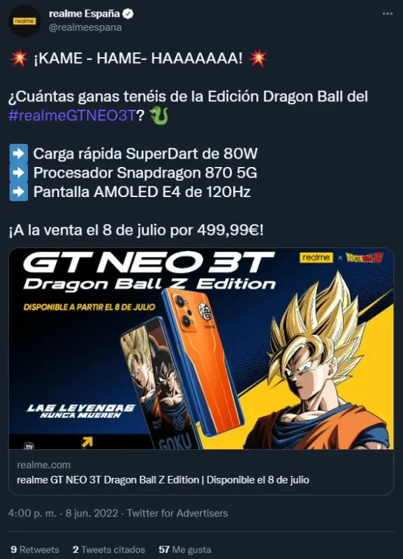 realme dragon ball tuit