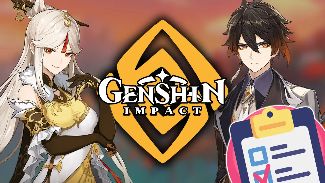 Encuesta de personajes Geo Genshin Impact