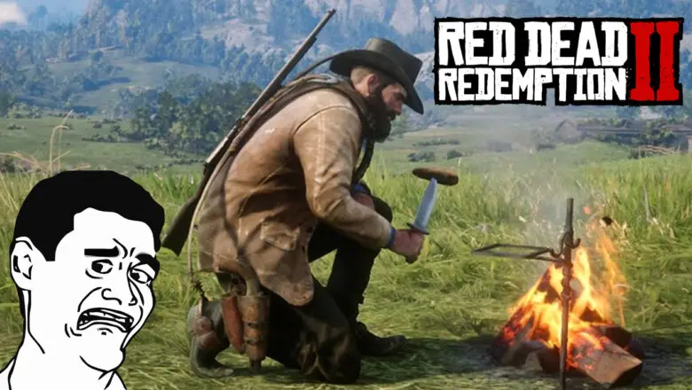 Un momento gracioso en Red Dead Redemption 2