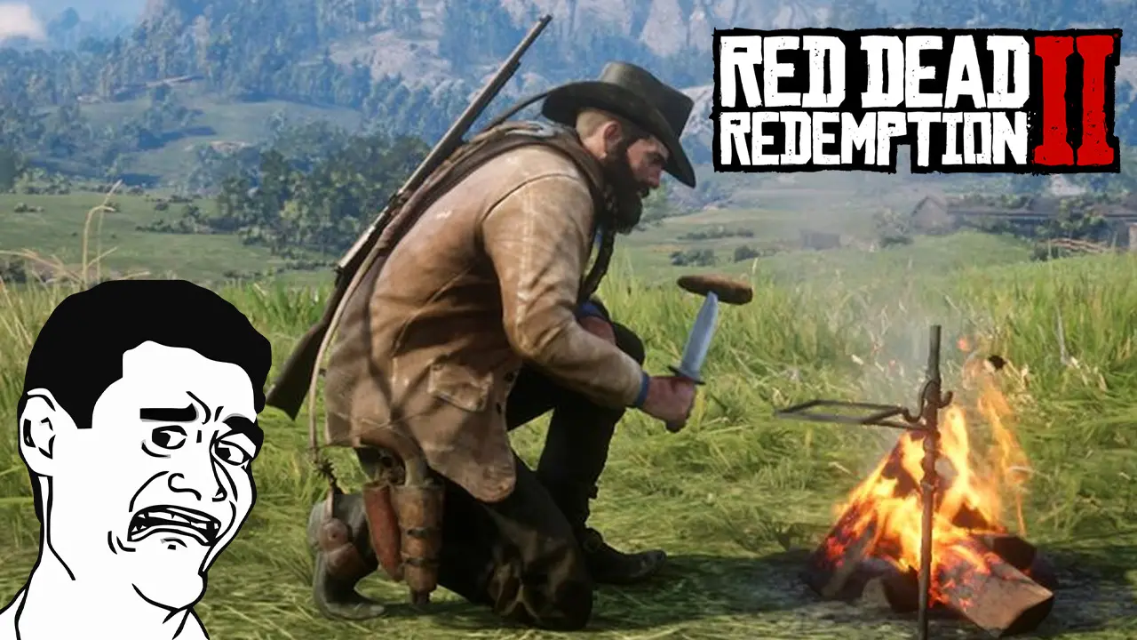 Un momento gracioso en Red Dead Redemption 2