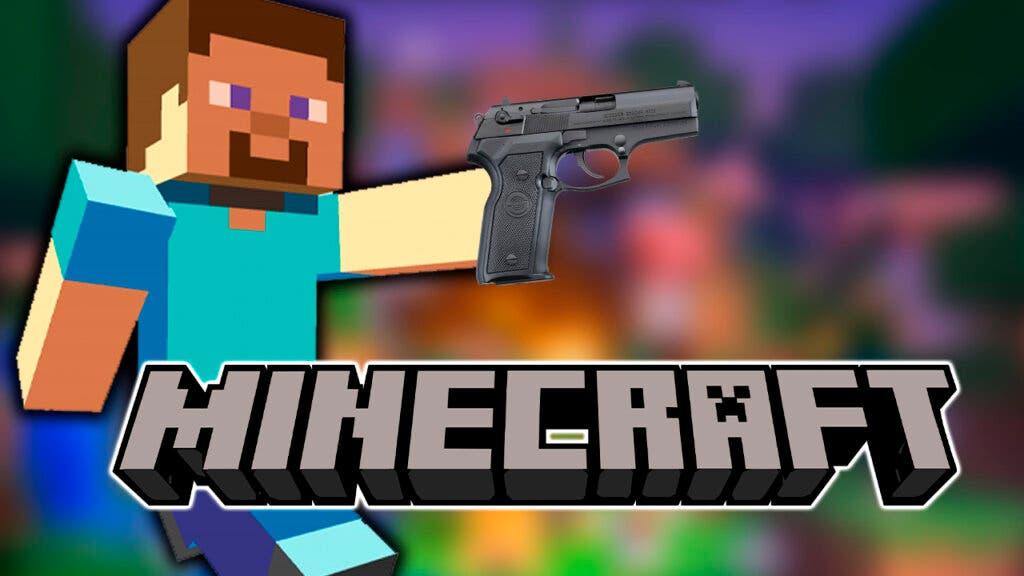 Un arma de fuego en Minecraft