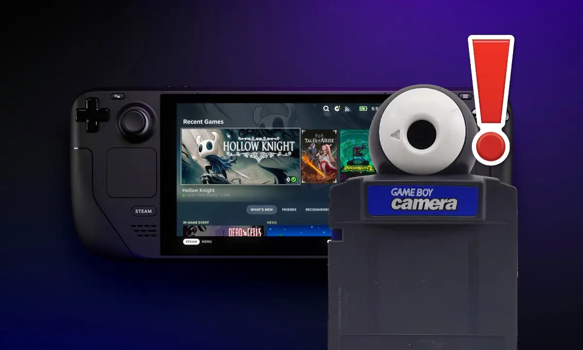 steam deck y game boy camera