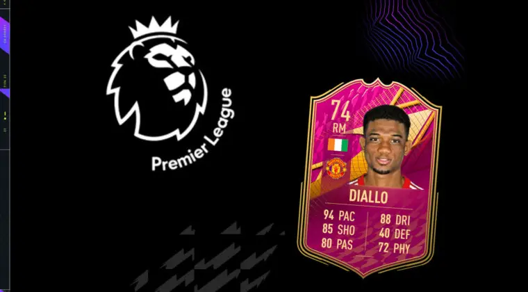 Imagen de FIFA 22: llega otro FUTTIES Premium gratuito de la Premier League. Así es Amad Diallo plata