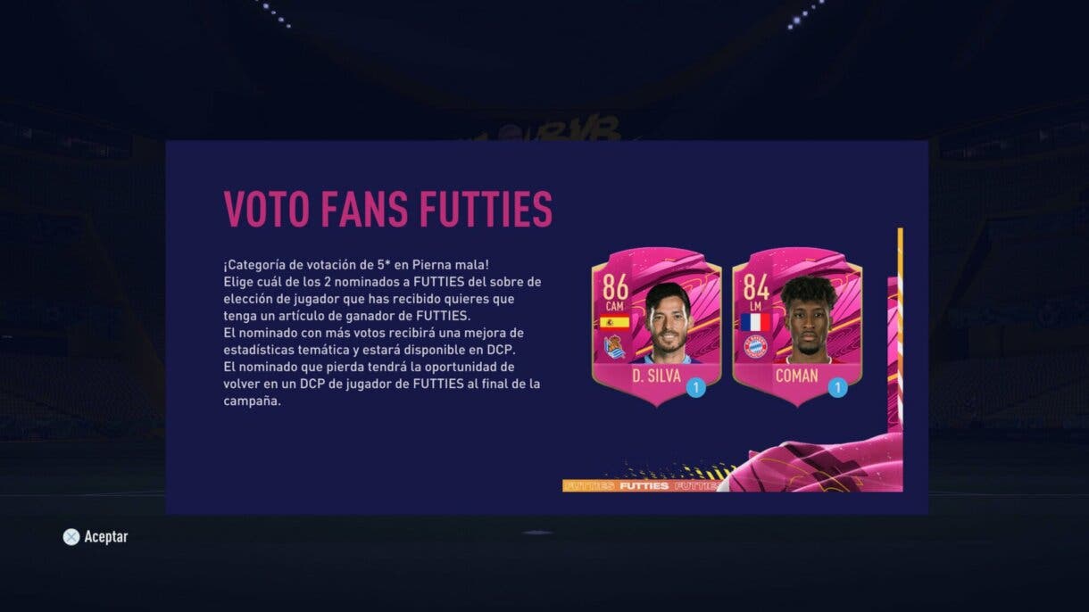 Votación FUTTIES David Silva y Coman FIFA 21 Ultimate Team