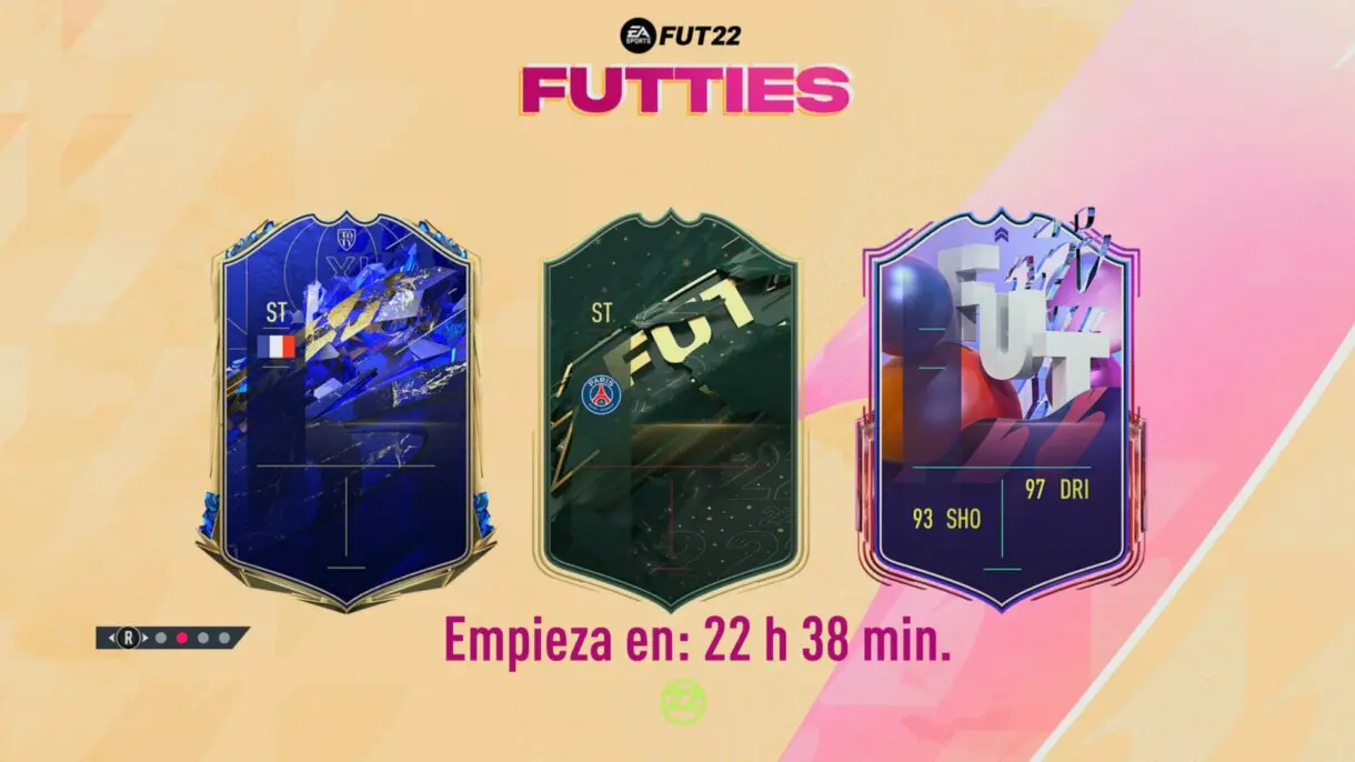 Pantalla de carga FUTTIES con cartas TOTY, Winter Wildcards y Fantasy FUT FIFA 22 Ultimate Team