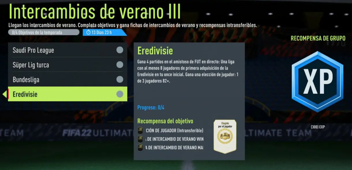 Objetivos Intercambios de verano III FIFA 22 Ultimate Team