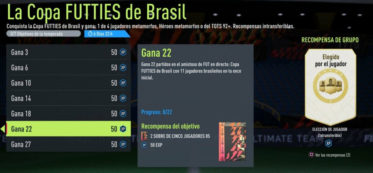 Objetivos La Copa FUTTIES de Brasil FIFA 22 Ultimate Team