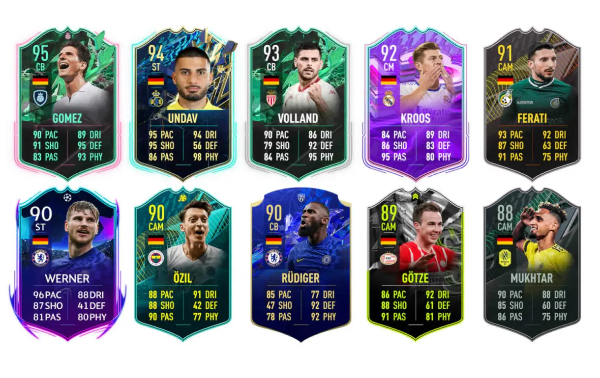 Links naranjas Alemania Marco Reus Moments FIFA 22 Ultimate Team