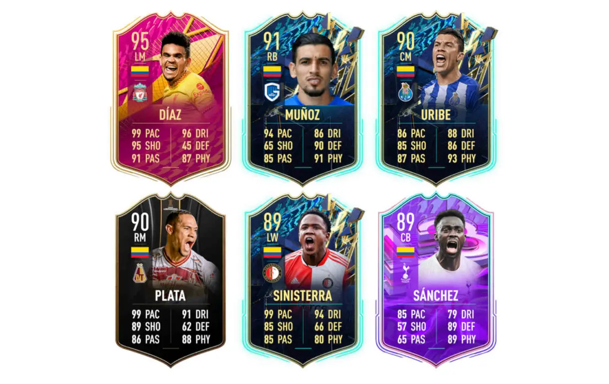 Links naranjas Colombia Zapata FUTTIES Premium FIFA 22 Ultimate Team