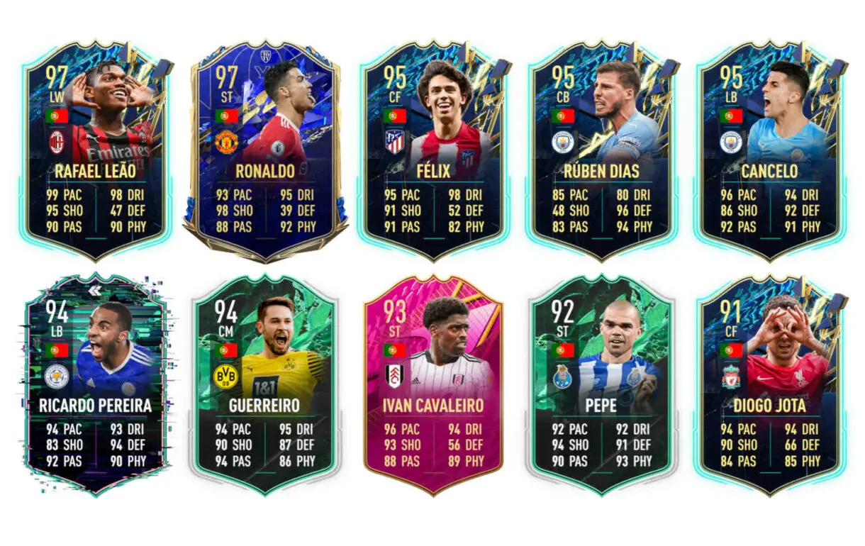 Links naranjas Portugal Djaló FUTTIES FIFA 22 Ultimate Team