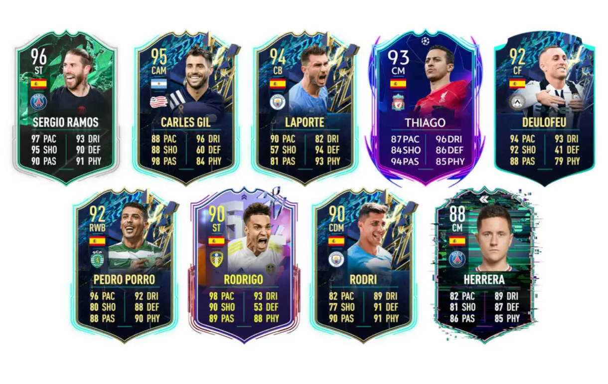 Links naranjas España Ferrán Torres FUTTIES FIFA 22 Ultimate Team