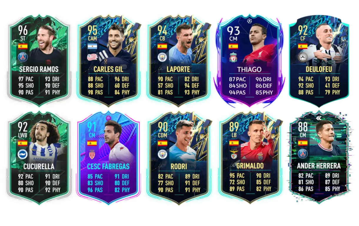 Links naranjas España Marc Bartra Shapeshifters FIFA 22 Ultimate Team