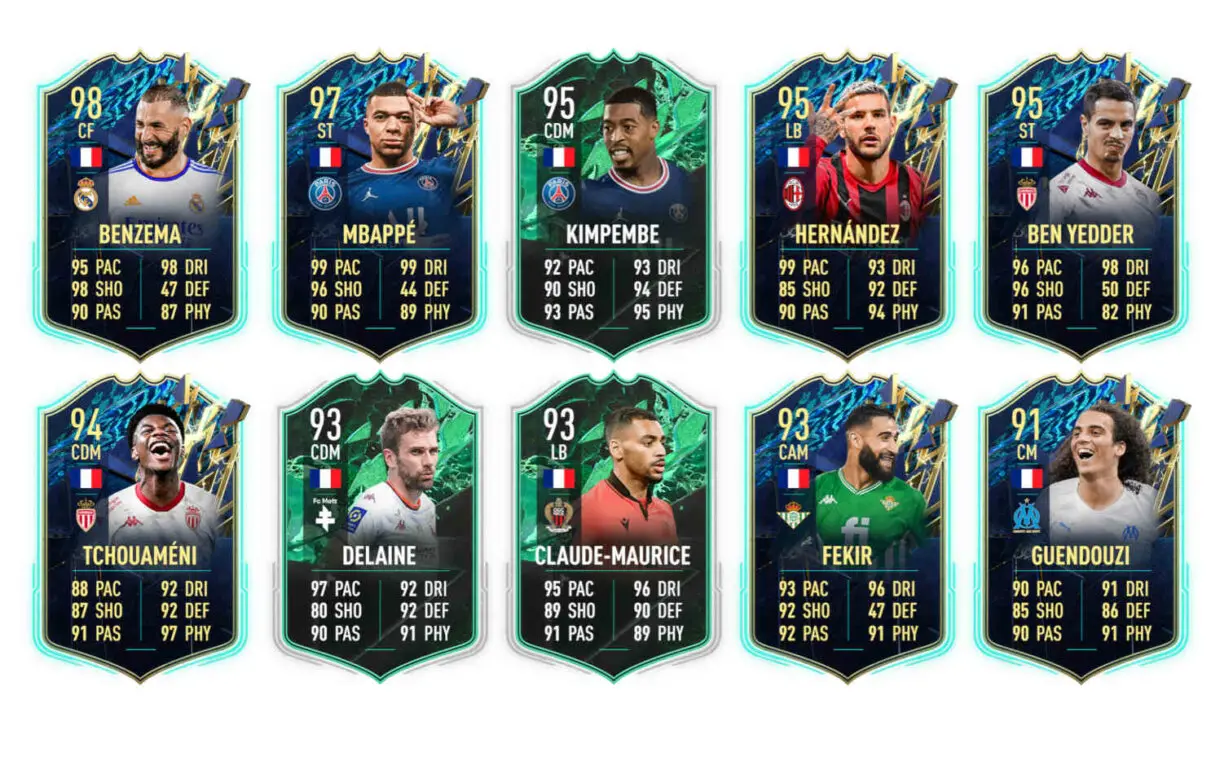 Links naranjas Francia Coman FUTTIES FIFA 22 Ultimate Team