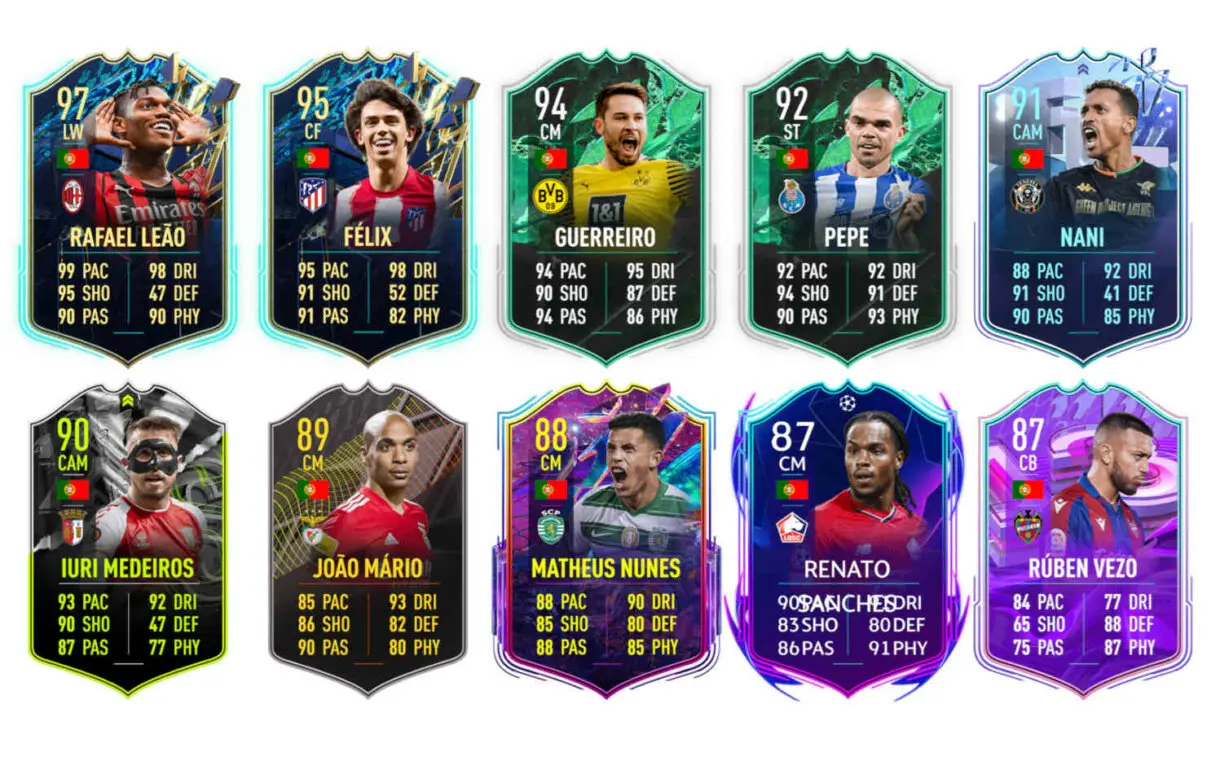 Links naranjas Portugal Ricardo Pereira Shapeshifters FIFA 22 Ultimate Team