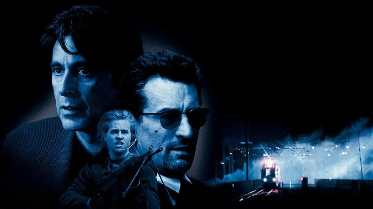 Robert de Niro, Al Pacino y Val Kilmer en Heat