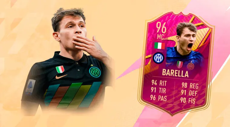 Imagen de FIFA 22: ¿Merece la pena Nicolò Barella FUTTIES Premium? + Solución del SBC