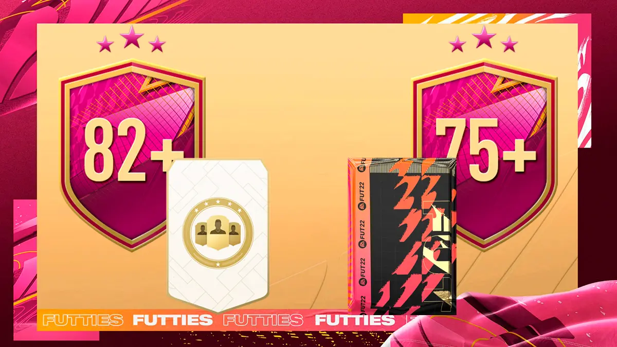 FIFA 22 Ultimate Team SBC Elección de jugador 82+ Mejora x5 75+