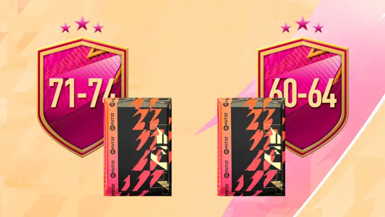 FIFA 22 Ultimate Team SBC Triple mejora 71-74 Mejora x5 60-64