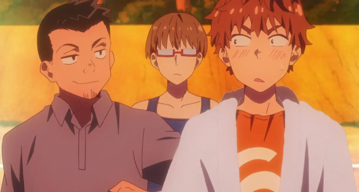Rent-a-Girlfriend Kazuya y amigos