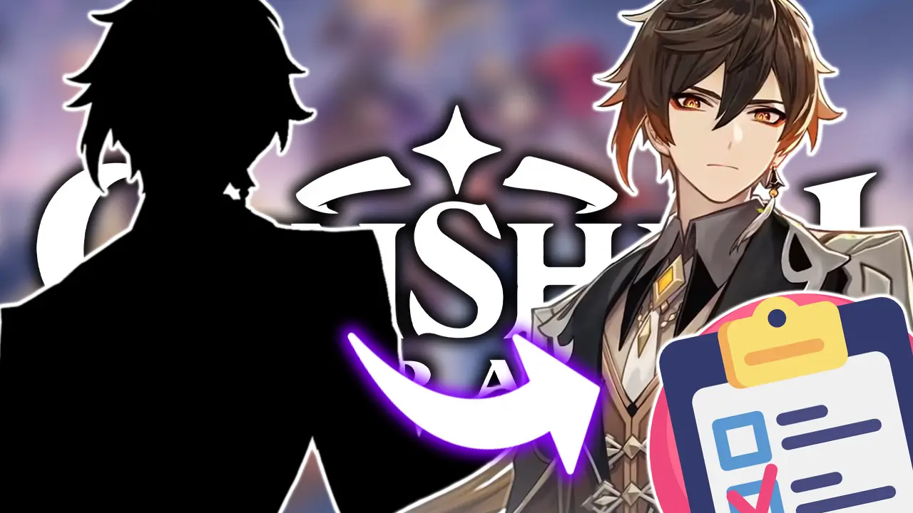 Juego de siluetas de Genshin Impact