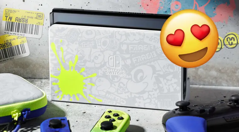 Imagen de ¡No podrás resistirte a la nueva Nintendo Switch OLED tematizada de Splatoon 3!