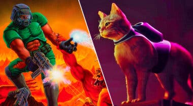 Imagen de Jugar a DOOM con el gato de Stray es una fantasía de mod, ¡pero existe y saldrá pronto!