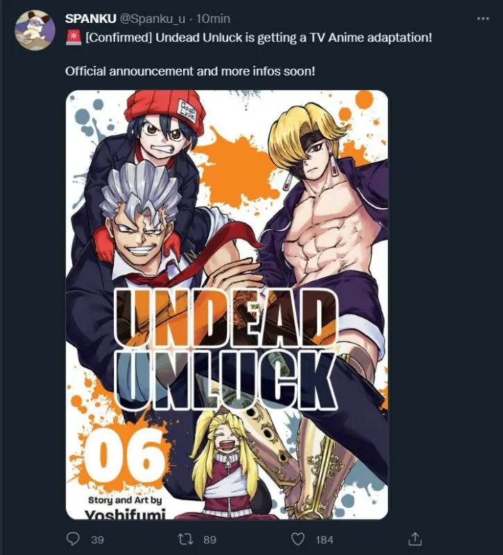 undead unluck tuit 23232