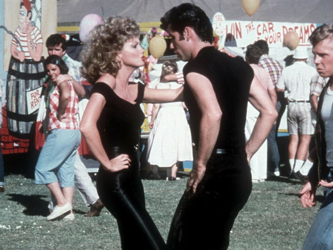 Olivia Newton-John y John Travolta en Grease