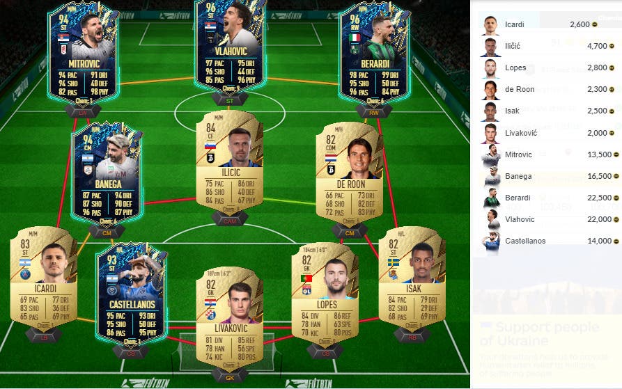 FIFA 22 Ultimate Team SBC Salah FUTTIES Premium