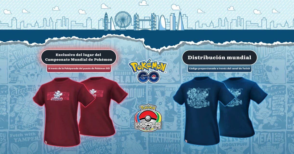 camisetas Pokemon GO Mundial Pokemon 2022