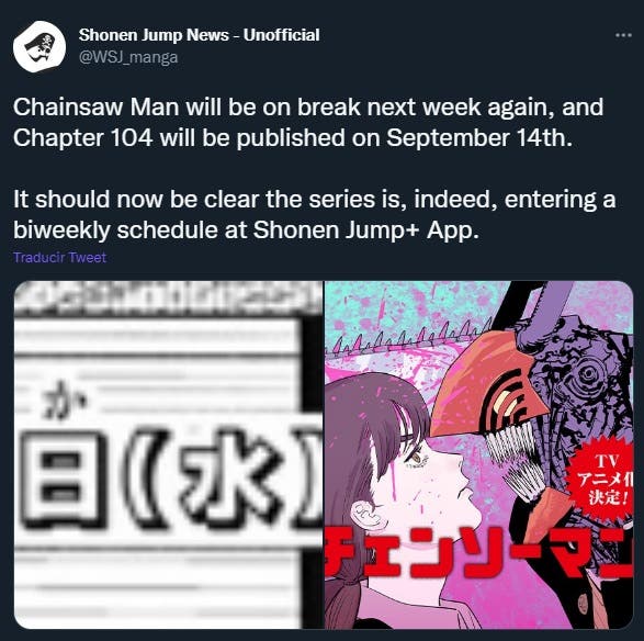 chainsaw man tuit manga