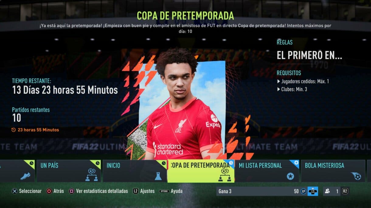 Torneo Copa de pretemporada FIFA 22 Ultimate Team