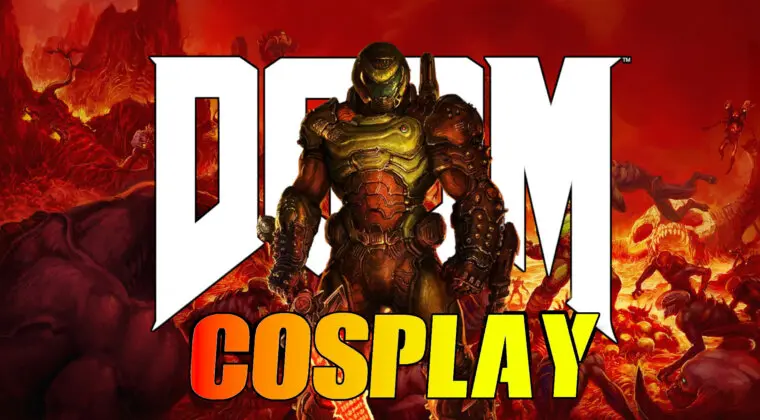 Imagen de Flipa con este increíble cosplay de DOOM que esta artista se ha sacado de la manga