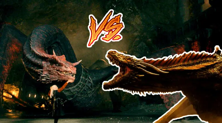 Imagen de Syrax y Caraxes, los dragones de La Casa del Dragón que dejan en el polvo a los de Juego de Tronos