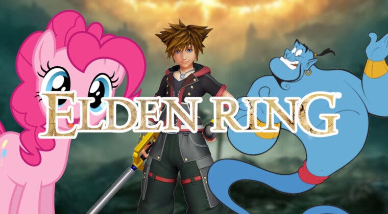 Imagen de El mod más bizarro de Elden Ring: Sora, Genio de Aladdin y My Little Pony en un mismo combate