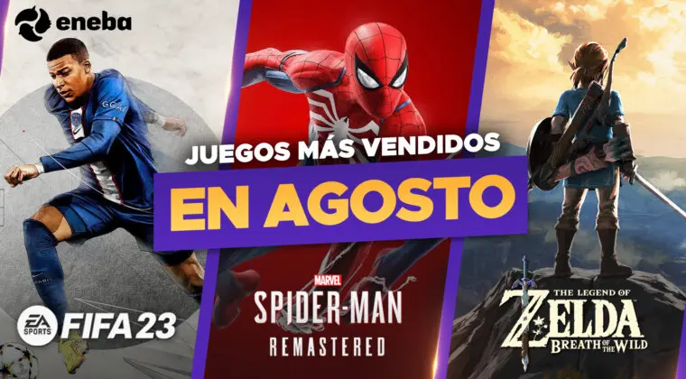 Imagen de Los juegos más vendidos en agosto hasta un 81% más baratos