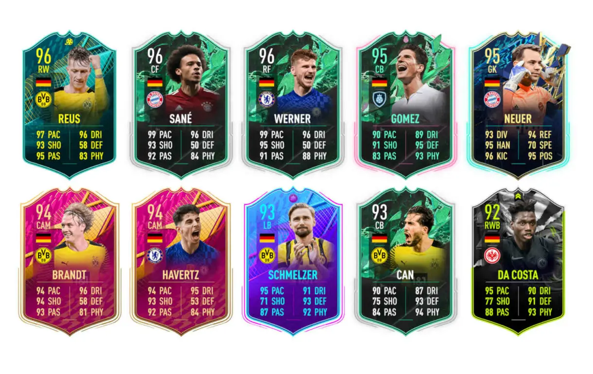 Links verdes Alemania Rüdiger Moments FIFA 22 Ultimate Team