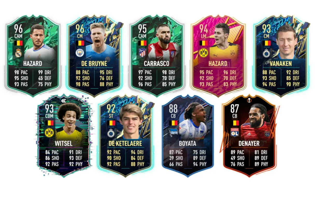 Links naranjas Bélgica Lukaku Moments FIFA 22 Ultimate Team