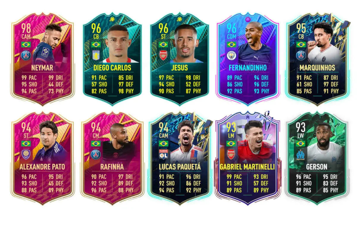 Links naranjas Brasil Telles Showdown FIFA 22 Ultimate Team