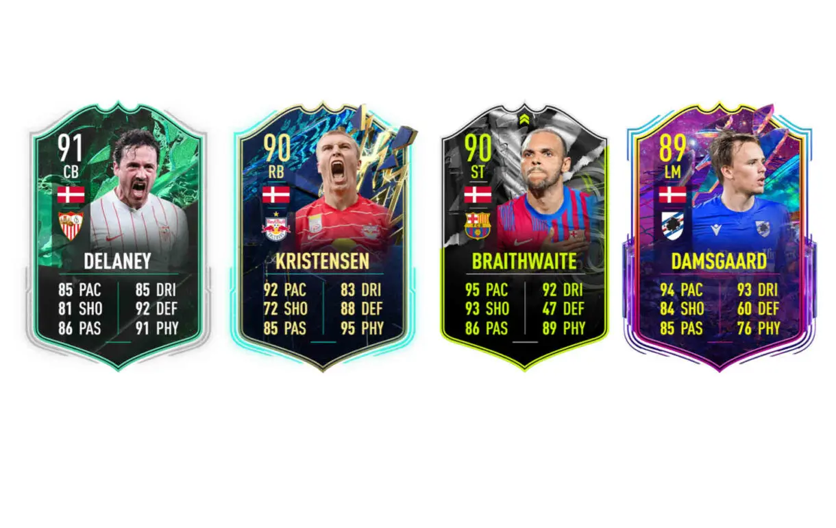 Links naranjas Dinamarca Eriksen Showdown FIFA 22 Ultimate Team