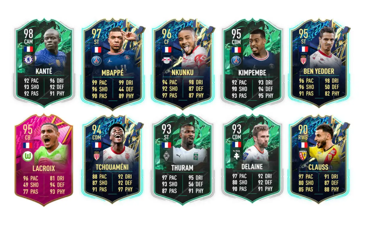 Links naranjas Francia Dembélé FUTTIES Premium FIFA 22 Ultimate Team