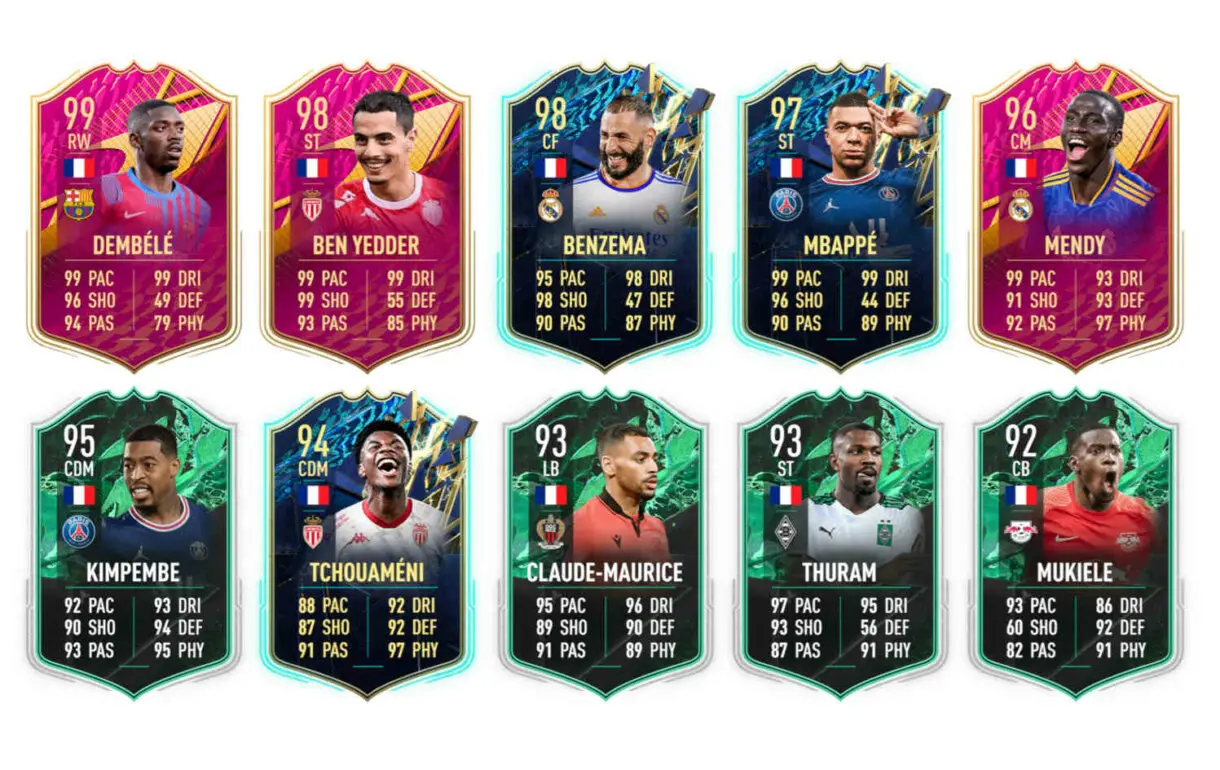 Links naranjas Francia Pogba Showdown FIFA 22 Ultimate Team