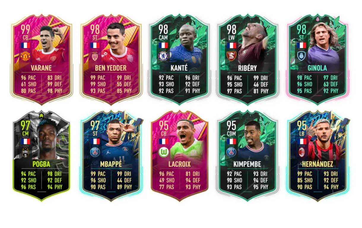 Links naranjas Francia Koundé Showdown FIFA 22 Ultimate Team