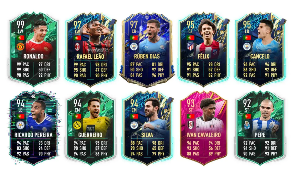 Links naranjas Portugal Renato Sanches Moments FIFA 22 Ultimate Team