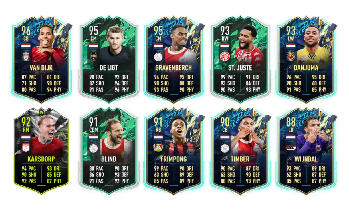 Links verdes Países Bajos Cruyff Icono Moments FIFA 22 Ultimate Team