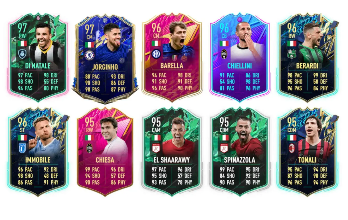 Links verdes Zambrotta Icono Moments FIFA 22 Ultimate Team