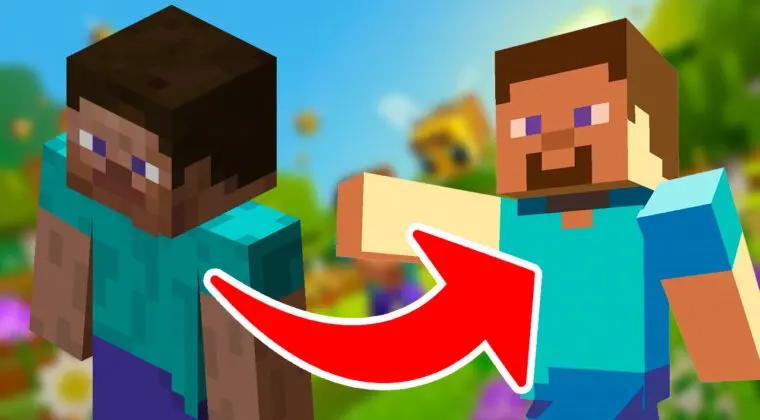 Imagen de Minecraft actualiza el aspecto de Steve y le vuelve a poner barba tras 13 años sin ella
