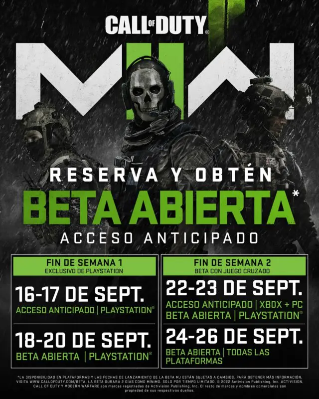 modern warfare 2 beta