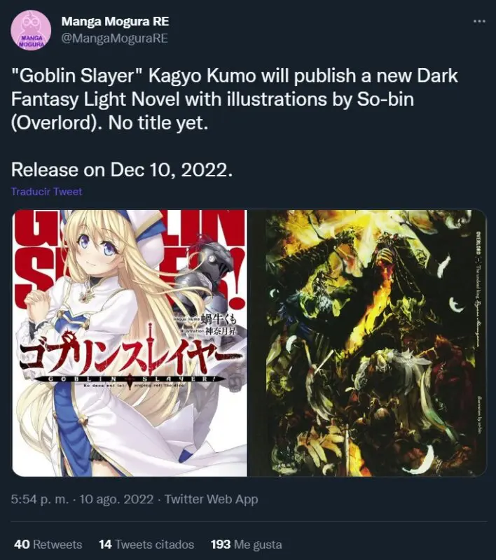 novela goblin overlord