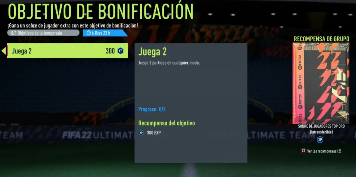 Objetivo de bonificación FIFA 22 Ultimate Team